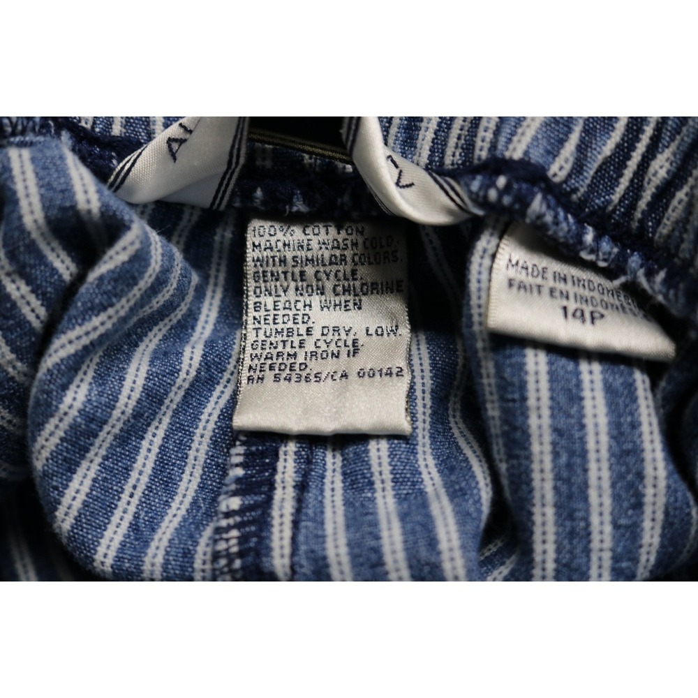 Allison Daley Pre Owned Women's Comfort Fit Capri Pants  14P Blue/White - Picture 7 of 7